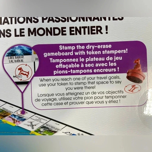 Monopoly - Travel World Tour - Dry Erase  Game Board - BNIB 🎩🐕🎲 - Picture 8 of 8